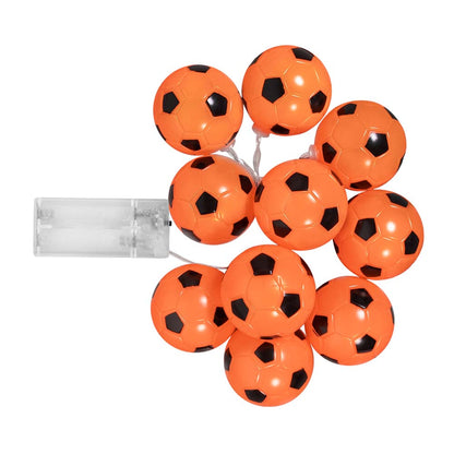 Guirlande Lumineuse Ballons Foot Orange 10 LED