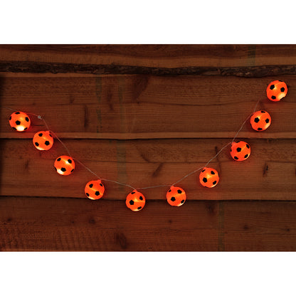 Guirlande Lumineuse Ballons Foot Orange 10 LED