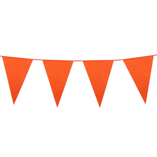 Guirlande de Fanions Orange 20 x 30 cm - Décoration Fête