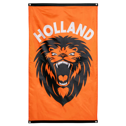 Drapeau Holland Lion Orange - Bannière Supporter Football