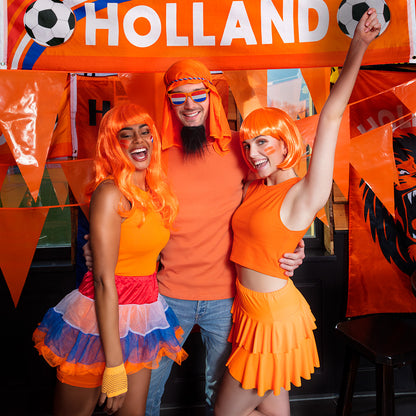 Drapeau Holland Lion Orange - Bannière Supporter Football