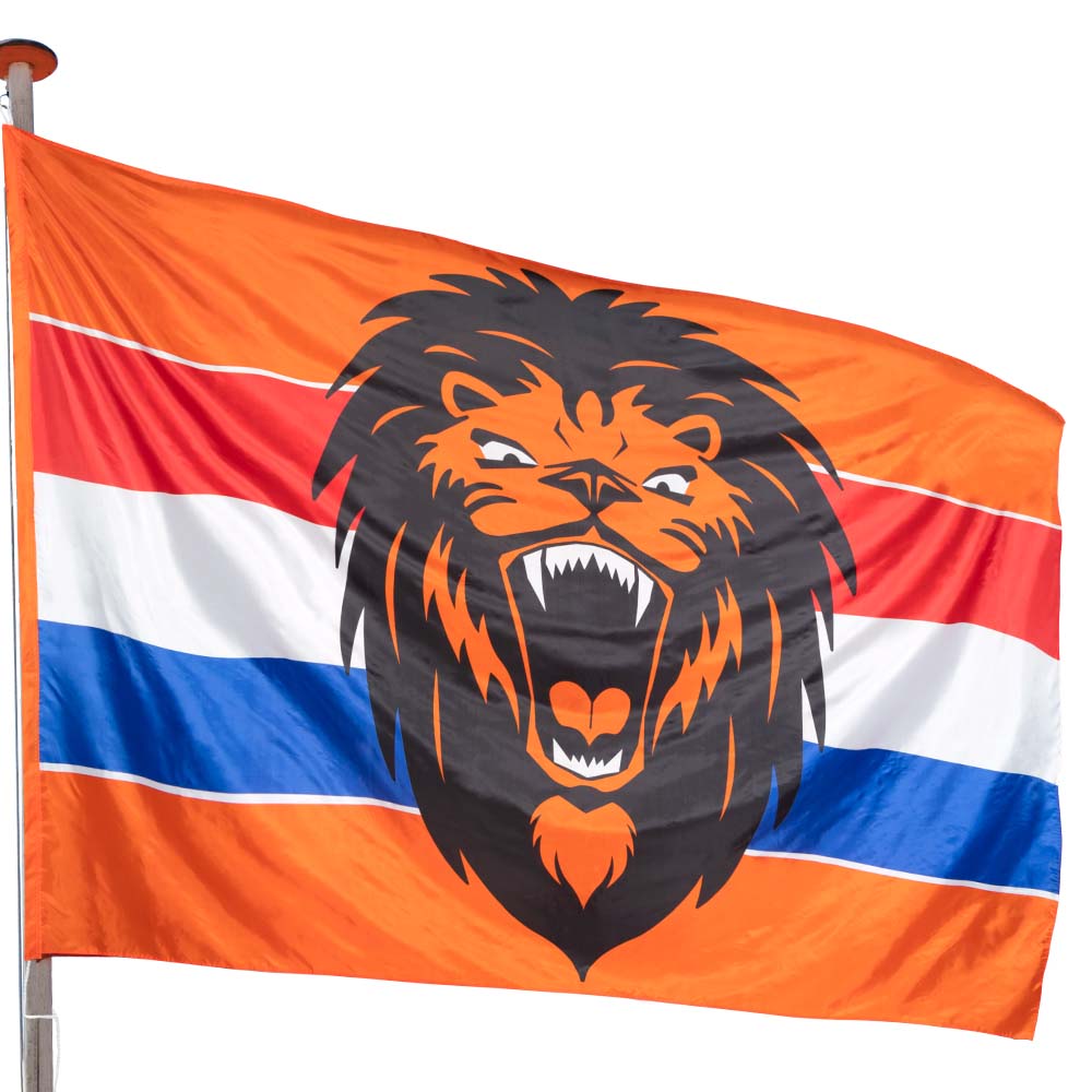 Drapeau Lion Orange Hollande - Supporters Pays-Bas