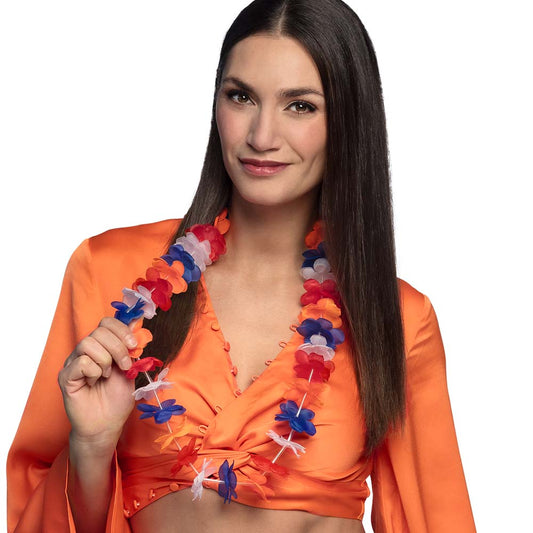 Collier Fleurs Hawaïen Multicolore - Accessoire Fête Party