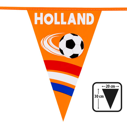 Guirlande Drapeaux Holland Football 4m - Décoration Foot
