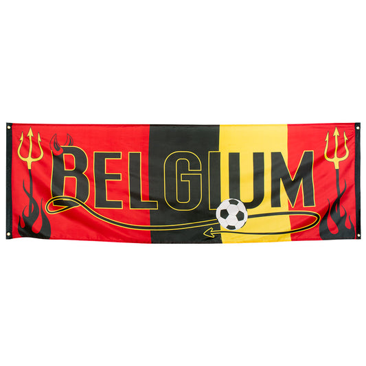 Bannière Belgique Football - Décoration Supporter Belge