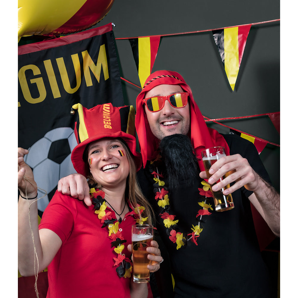 Lunettes Drapeaux Belgique à Mailles - Accessoire Fête