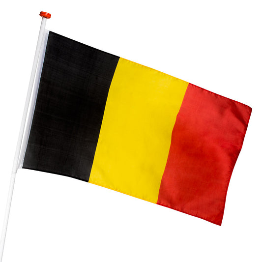Drapeau Belgique 90x150cm - Bannière Tricolore Noir Jaune Rouge