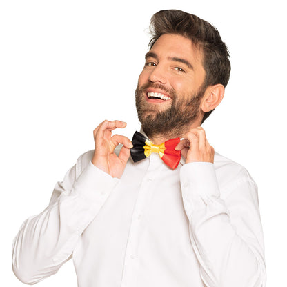 Nœud Papillon Belgique Noir Jaune Rouge Accessoire Fête