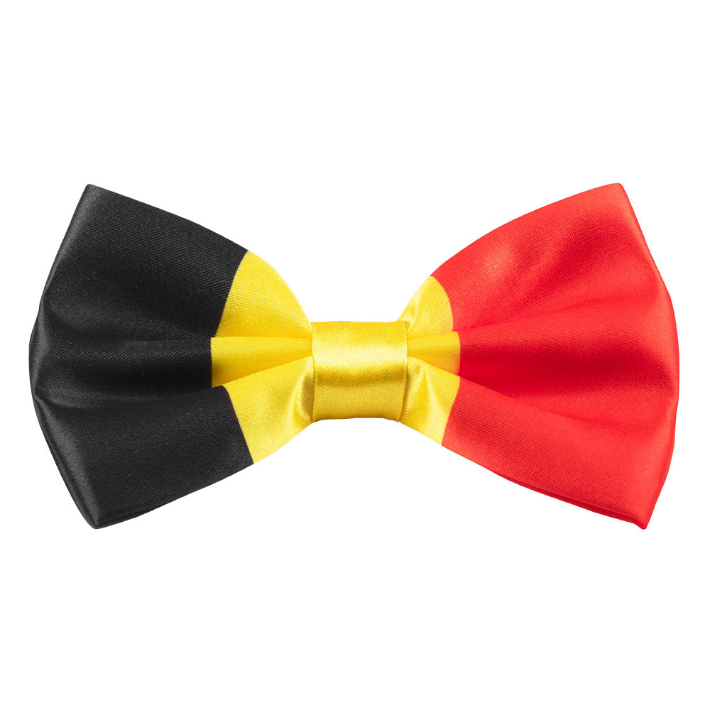 Nœud Papillon Belgique Noir Jaune Rouge Accessoire Fête