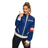 Veste Vintage France Bleu Blanc Rouge - Déguisement Sport Rétro