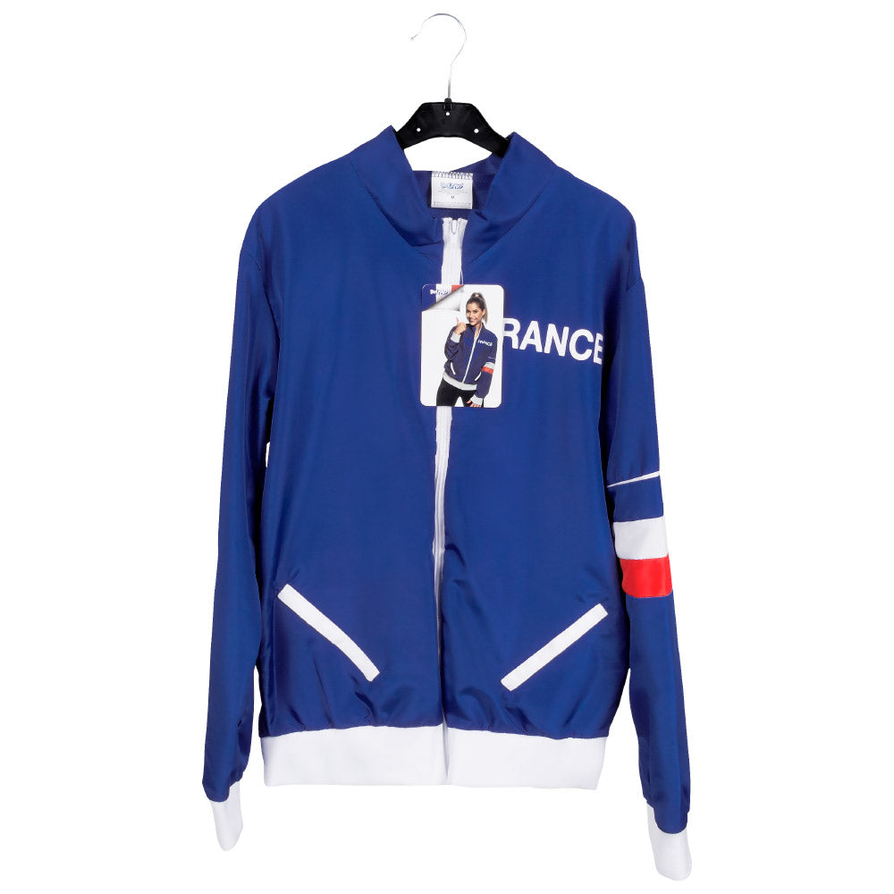 Veste Vintage France Bleu Blanc Rouge - Déguisement Sport Rétro