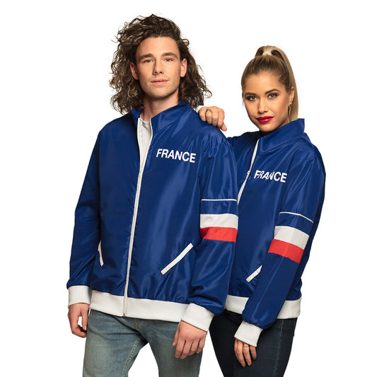 Veste de Survêtement France Bleu Blanc Rouge Adulte