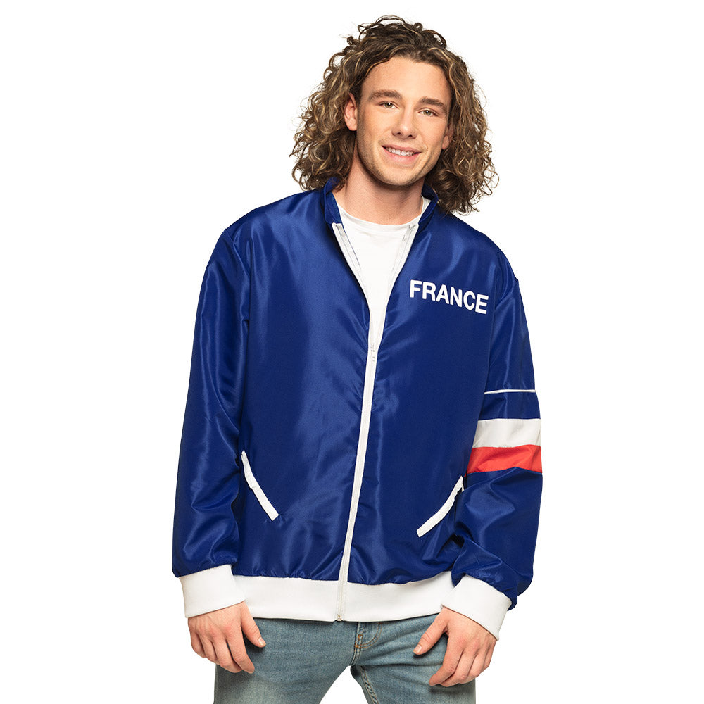 Veste de Survêtement France Bleu Blanc Rouge - Déguisement Supporter