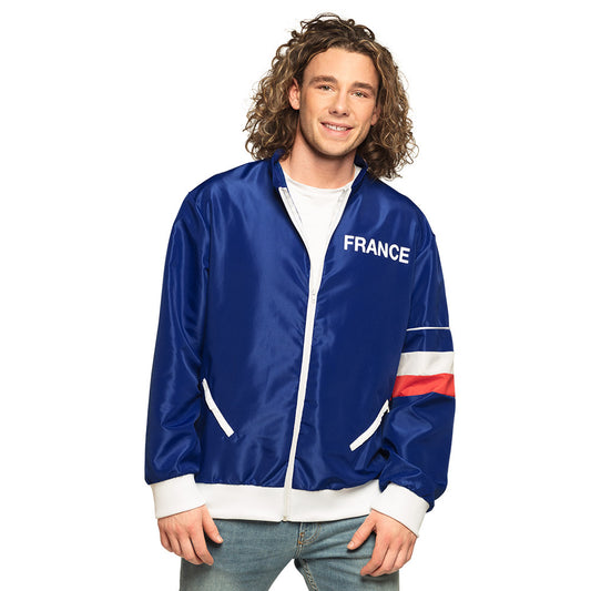Veste de Survêtement France Bleu Blanc Rouge - Déguisement Supporter