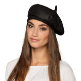 Béret Noir Français Classique - Accessoire Déguisement Chic
