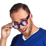 Lunettes Drapeau France Mailles Bleu Blanc Rouge