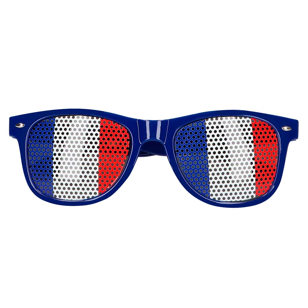 Lunettes Drapeau France Mailles Bleu Blanc Rouge