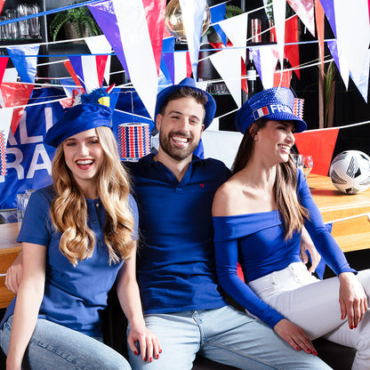 Guirlande Fanions Français 20cm - Décoration Drapeau France