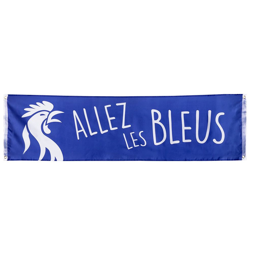 Bannière Allez Les Bleus - Drapeau de Supporters Français