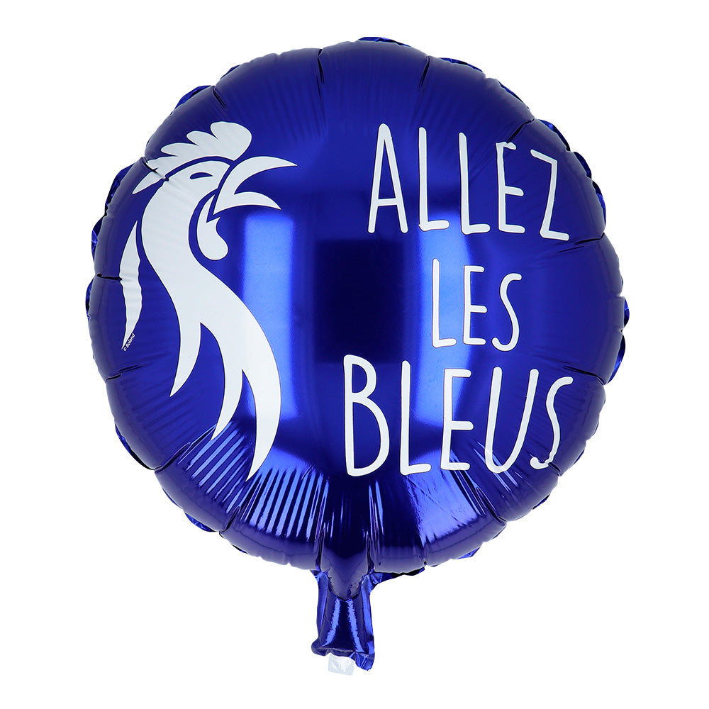 Ballon Hélium Allez les Bleus - Supporter Foot France