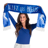Écharpe de Supporter "Allez Les Bleus" - Bleu et Blanc Officiel