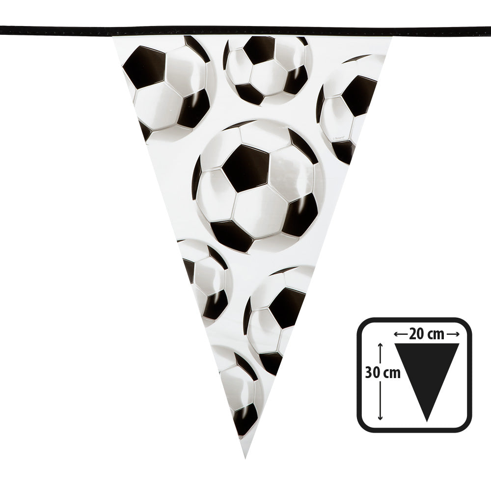 Guirlande Ballons Football 20×30 cm - Décoration Fête Foot