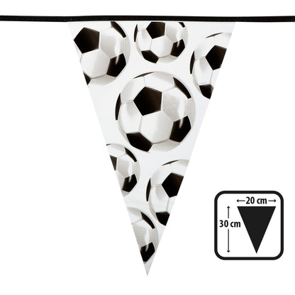 Guirlande Ballons Football 20×30 cm - Décoration Fête Foot