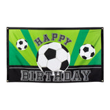 Bannière Happy Birthday Foot - Décoration Fête Footballer