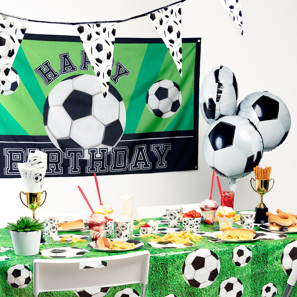 Bannière Happy Birthday Foot - Décoration Fête Footballer