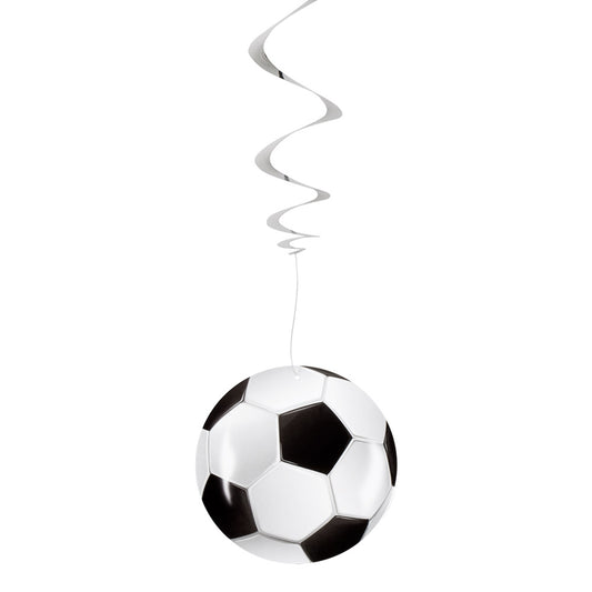 Spirales Foot Décoratives - 3 Ballons de Foot Suspendus