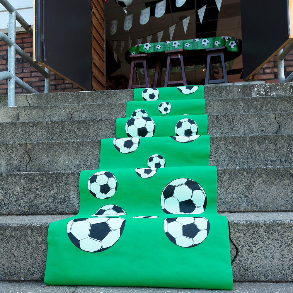 Tapis Terrain Foot Vert Soirée 480x60cm - Déco Fête