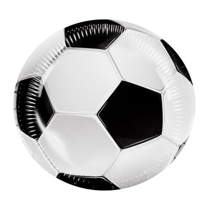 Kit Décoration Fête Football - Assiettes Ballons Gobelets Serviettes