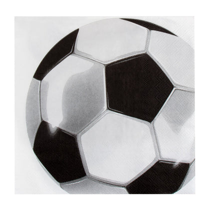 Kit Décoration Foot Ballon Soccer Fête - Assiettes Gobelets Serviettes