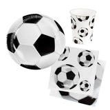 Kit Anniversaire Football - Assiettes, Gobelets et Serviettes