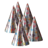 Chapeaux Fête Holographique Multicolore - Lot de 4