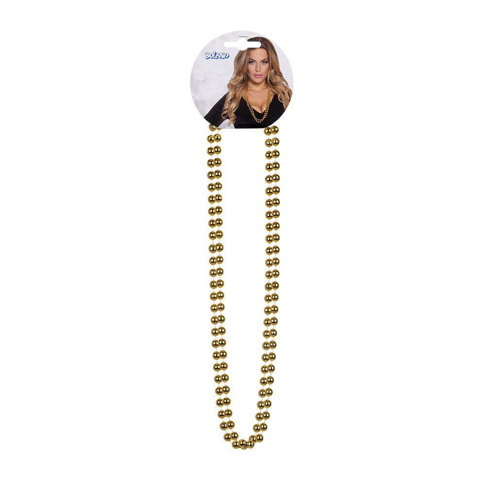 Collier de Perles Dorées Long – Accessoire Année 20 Vintage
