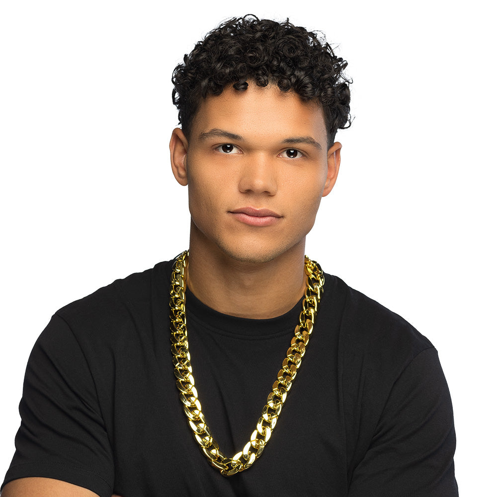 Chaîne Dorée XXL - Accessoire Hip-Hop Rap Costume