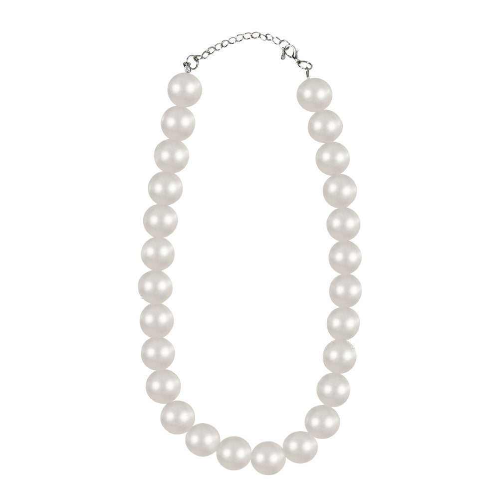 Collier de Perles Blanches Élégant - Accessoire Rétro Chic