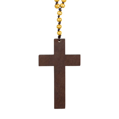 Chapelet Religieux Bois - Croix Accessoire Costume Religieux
