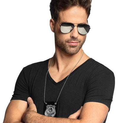 Insigne Police Chaîne - Accessoire Costume Flic & Policier