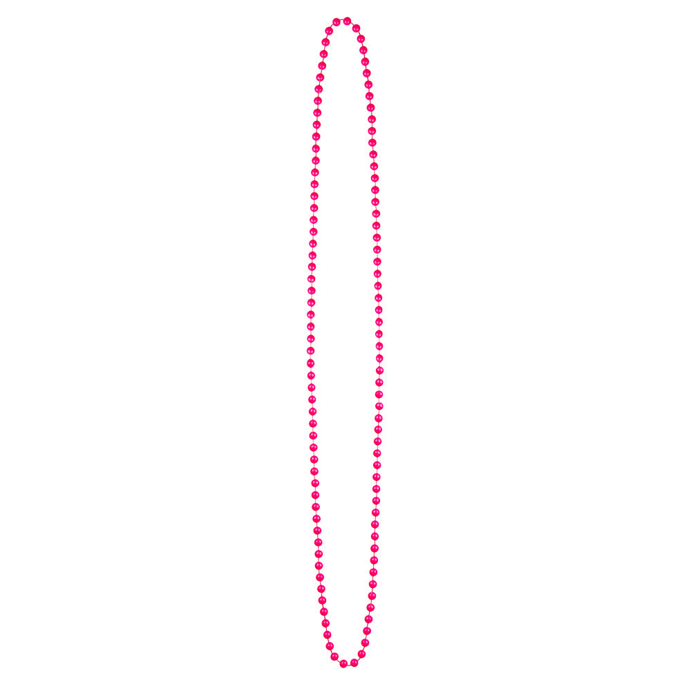 Collier Perles UV Fluo Disco - 4 Couleurs Assortis