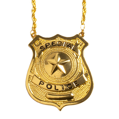 Badge Police Doré Special Police - Accessoire Costume