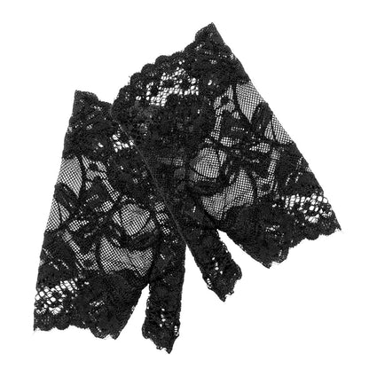 Kit Cabaret Années 20 : Bandeau Paillettes Noir et Gants Noirs