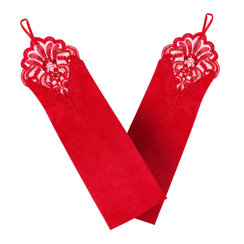 Kit Années 20 Glamour Luxe : Serre-tête, Gants & Collier Perles