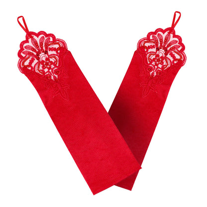 Kit Années 20 Glamour Luxe : Serre-tête, Gants & Collier Perles