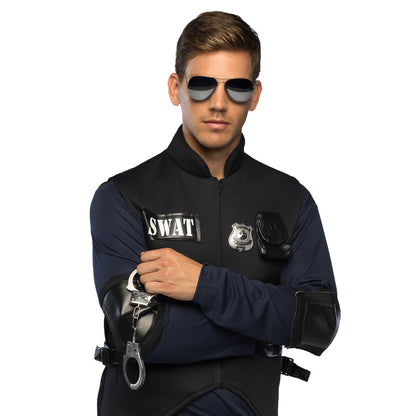 Kit Policier 3 Pièces : Lunettes, Badge et Menottes