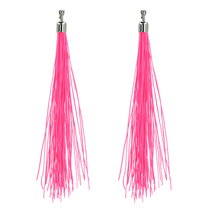 Boucles d'oreilles Gland Rose Fluo UV Blacklight