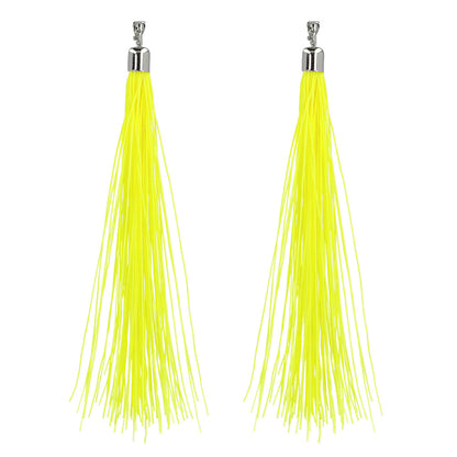 Boucles d'oreilles gland fluo UV Blacklight jaune néon