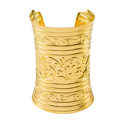Bracelet Cuff Doré Ajouré - Accessoire Égyptien & Oriental