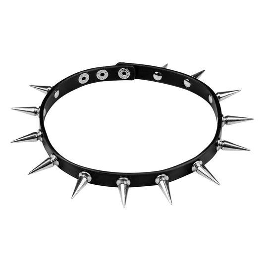 Collier à Pics Goth Rock - Accessoire Déguisement Métallique